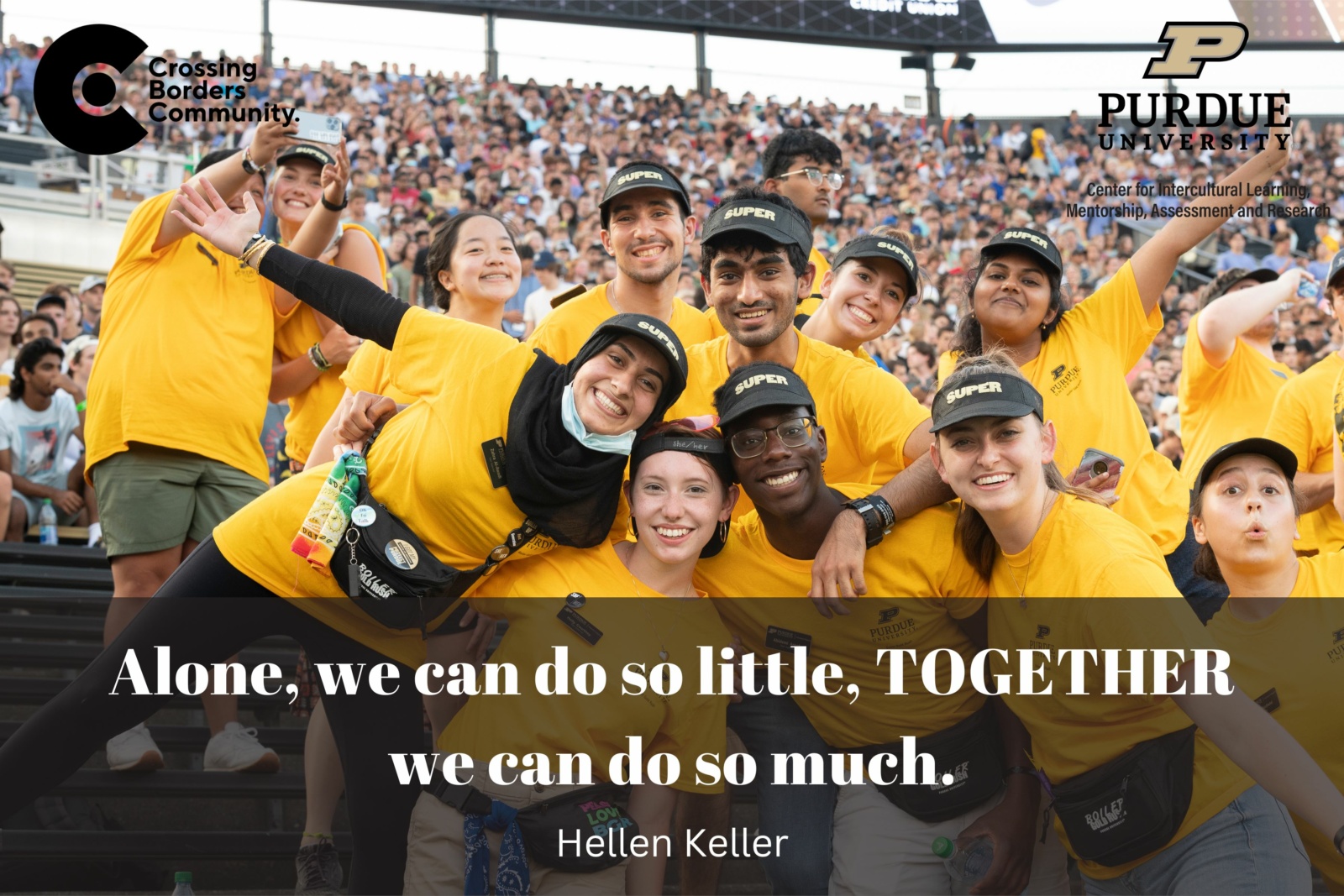 Alone we can do so little, TOGETHER we can do so much!